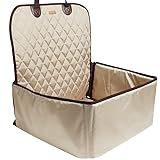 Duuclume Hunde-Autositzbezug für Vordersitz, wasserdichter Autositzschutz für kleine mittelgroße Hunde, abnehmbarer und waschbarer Reise-Hunde-Sitzerhöhung für Autos, SUV, LKW, Limousine, Grau