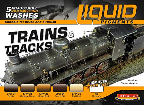 LifeColor Liquid Pigments 6-Set LP05 TRAINS &