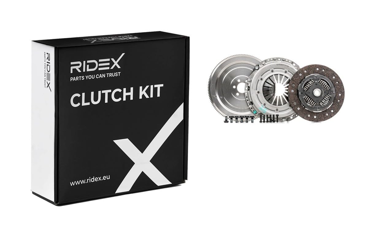 RIDEX 479C0108 Kit de embrague con volante monomasa sin desembrague central con juego de tornillos No se requiere una herramienta especial para montaje Compatible con VW Golf 4 Hatchback 1J1