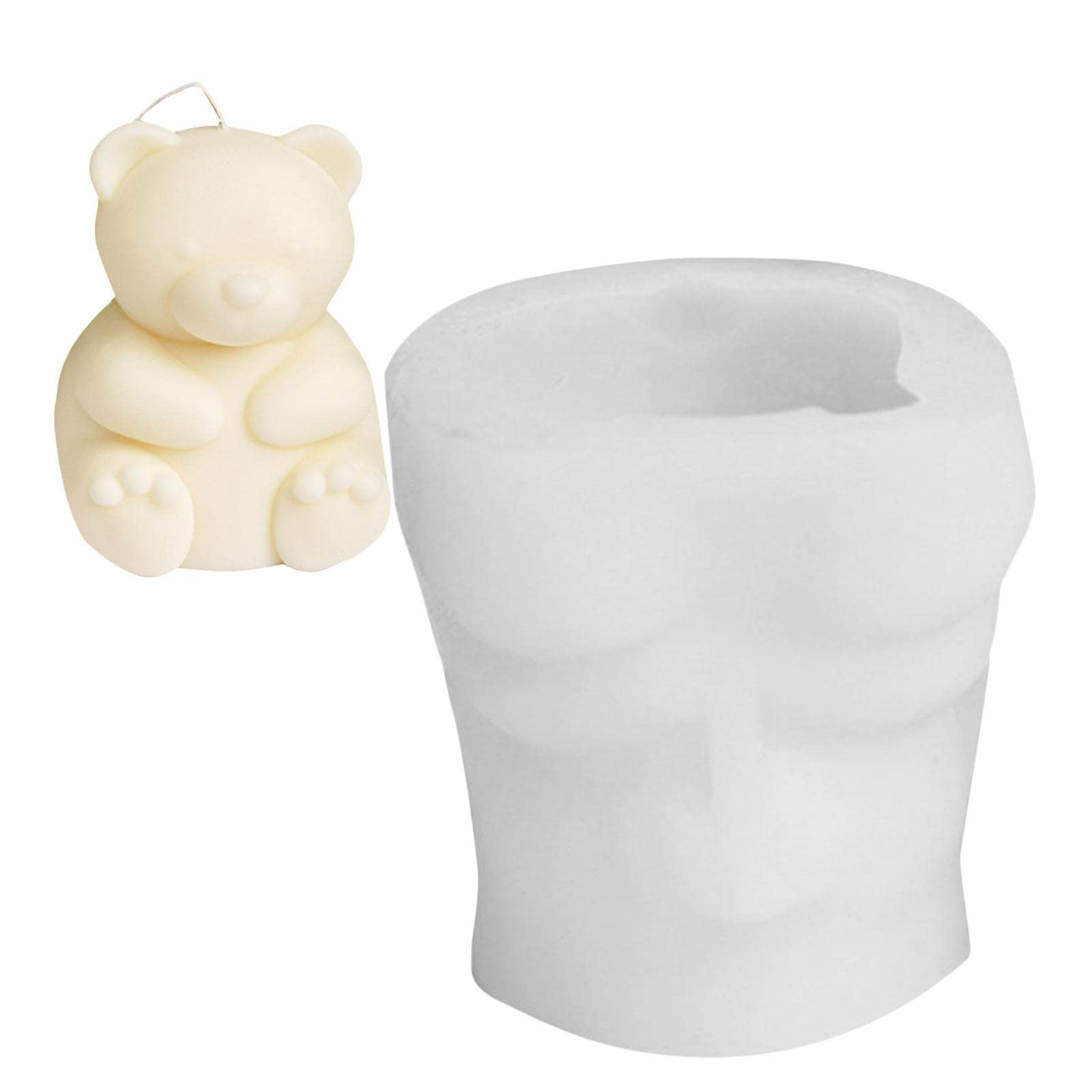 Fahibin 3pcs Moule En Silicone Ourson 3D,3D Ours Résine Moule