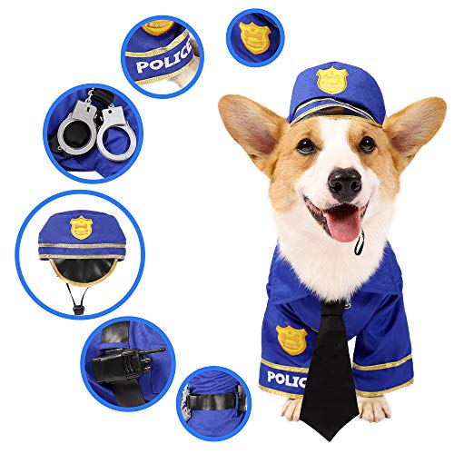 Disfraz de Policía para Perro Halloween Talla Large miniatura 4