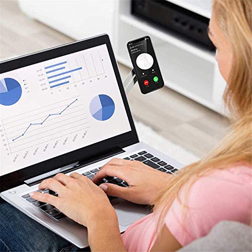 Image of Laptop Side Mount Clip, Magnetic Phone Mount, Fixed Clip on Flat and Slim Monitor Laptop Stand Multi Screen Support Phone Holder Computer Expansion Bracket for iPhone Android Smartphone