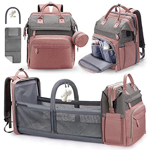DERSTUEWE Large Capacity Diaper Bag for Moms & Dads –