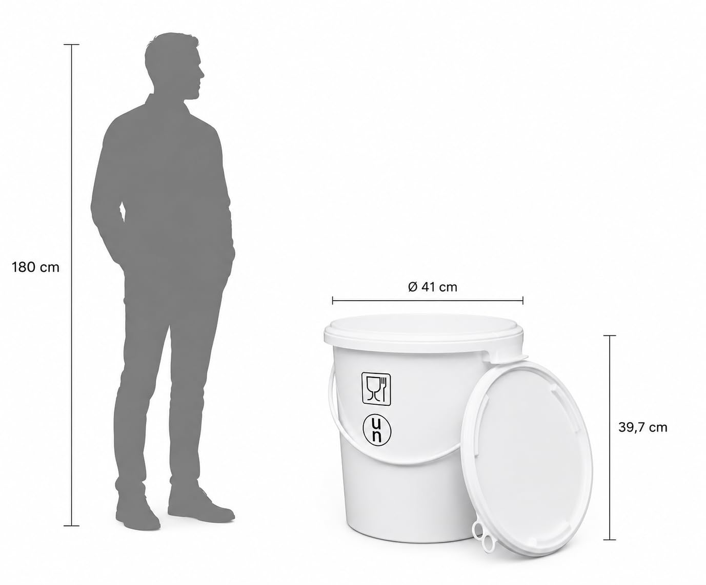 4 Stück 30 L Hobbock