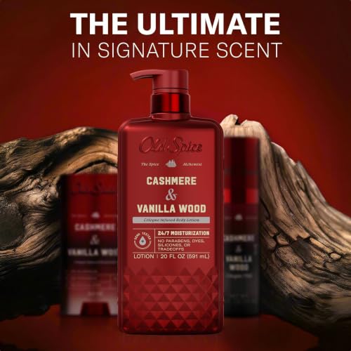 Old Spice Hand & Body Lotion for Men, Cashmere & Vanilla Wood, 20 fl oz - image 8