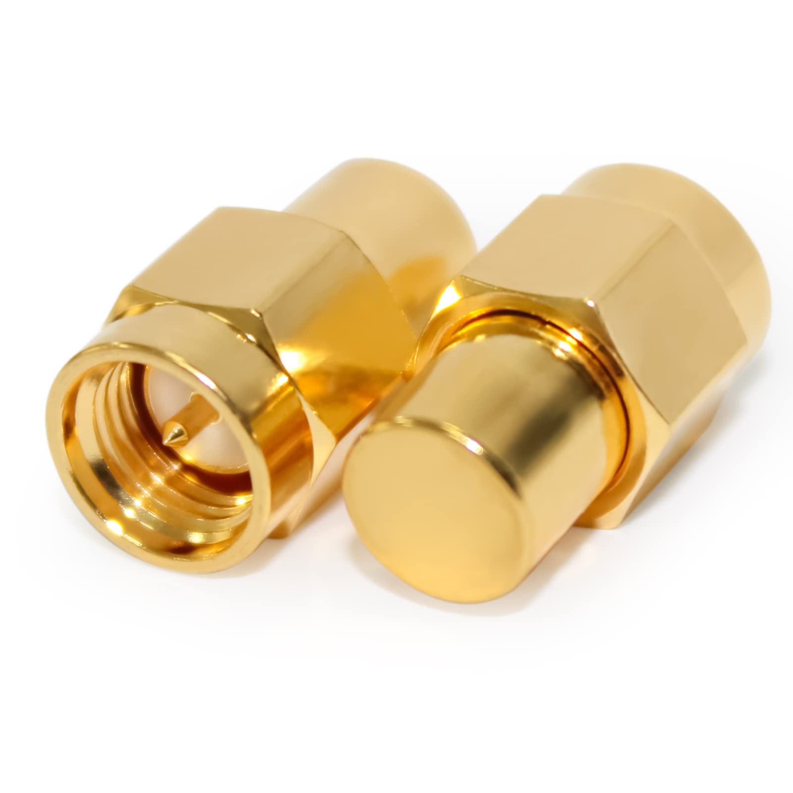 TOJOIN 12.4GHz 30dB RF Koaxial-Dämpfungsgerät, 2W 50Ohm SMA Stecker auf Buchse RF Coaxial SMA Attenuator Fester Dämpfungsregler 2PCS Kupfer Dämpfungsglied