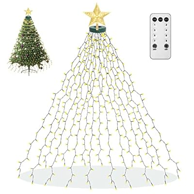 aneeway Christmas Tree Lights with Star Toppers...