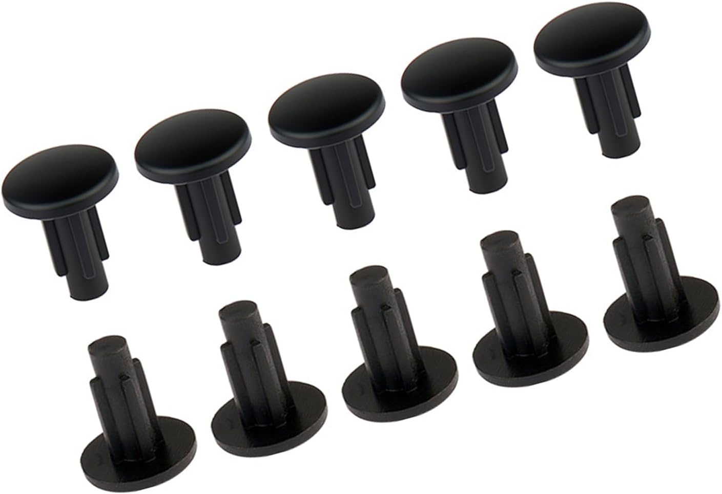 Frame Hole Plugs for Bottle Cage Mounts, Rubber Screw Hole Caps, 10 Pack Black Press-in Inserts for Road Cycling and Mountain Bikes Bottle Mount Covers Rubber Plugs