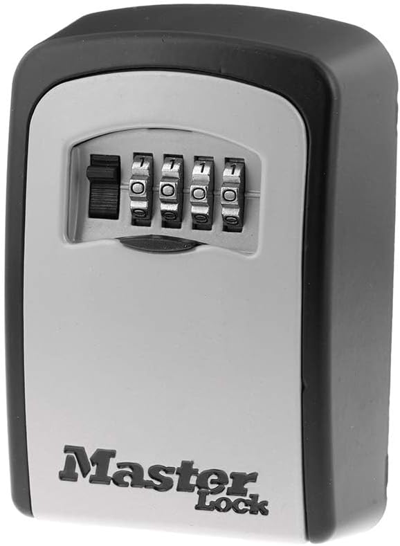 Master Lock Set Your Own combination Wall Mount Lock Box, 5 Key capacity, Black 5401EC