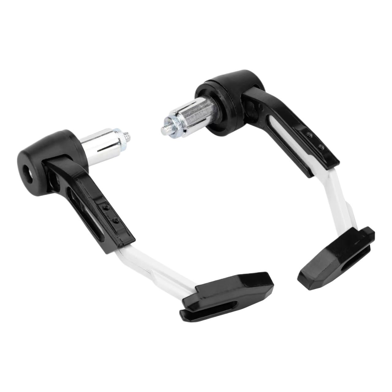 Beqlxta White Brake Lever Guard Motorcycle Brake Horn Guard Modified Aluminum Alloy Anti-Fall Bow Brake Protection Horn Guard(White)