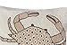 C&F Home Handcrafted Beaded Crab Decorative Accent Throw Pillow 16