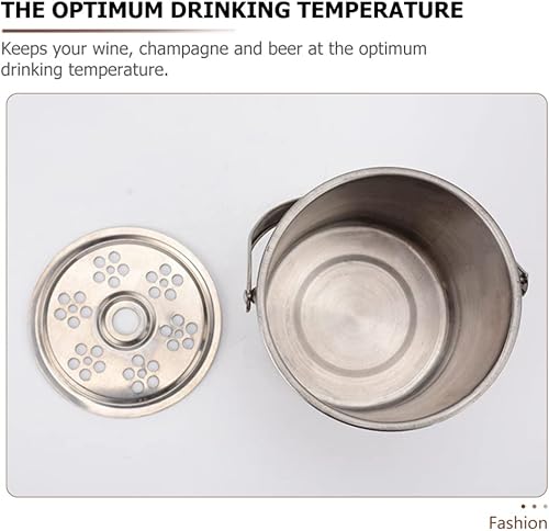 Miniatura 6 de BESTOYARD Cubo de hielo de acero inoxidable - Cubo de hielo aislado de doble pared para buffet cóctel fiestas bar - 5.5 x 5.5 contenedores de hielo