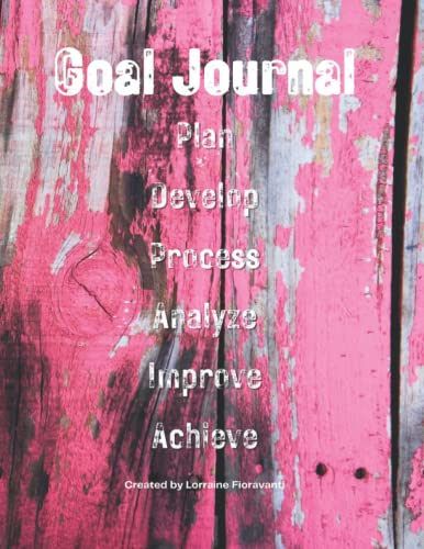 Journal d'objectifs bois vieilli rose : l'outil pour planifier vos projets sans stress
