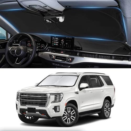 Custom Windshield Sunshade for 2021 2022 2023 2024 2025 GMC Yukon XL Accessories Front Window Shades...
