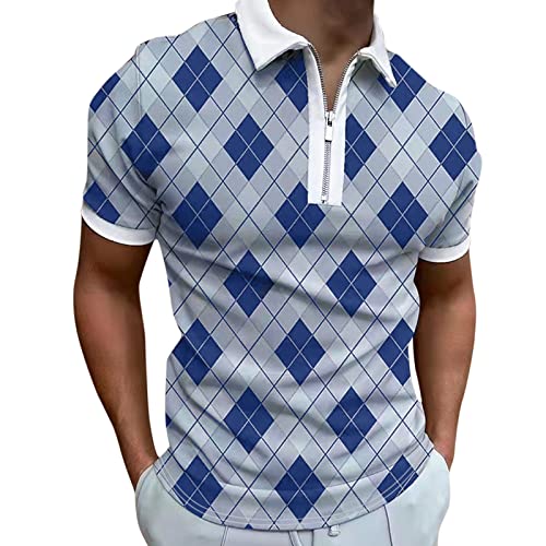 LAOSU Polo Homme Manche Courte Rugby Rouge Marque Vêtement Golfeur