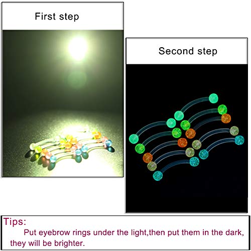 Kridzisw 16G Clear Plastic Curved Barbells Eyebrow Ring Snake Eyes Tongue Rings Acrylic Bioflex Cartilage Helix Tragus Earrings Nipple Belly Lip Ring Piercing Retainer Length 6mm 8mm 10mm 12mm 36pcs2