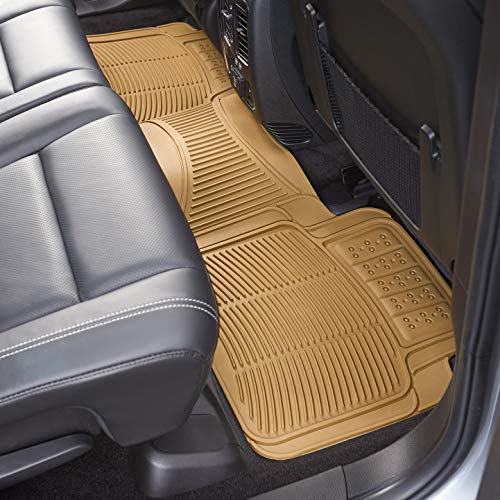 Amazon Basics 3-Piece Flexible Car Floor Mat, Beige #TOP6