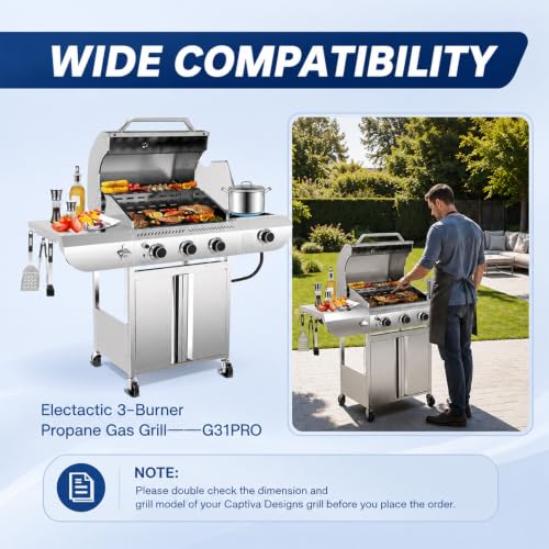 Image of Grease Catch Pan & 10 Liners for Electactic G31PRO, Stainless Steel