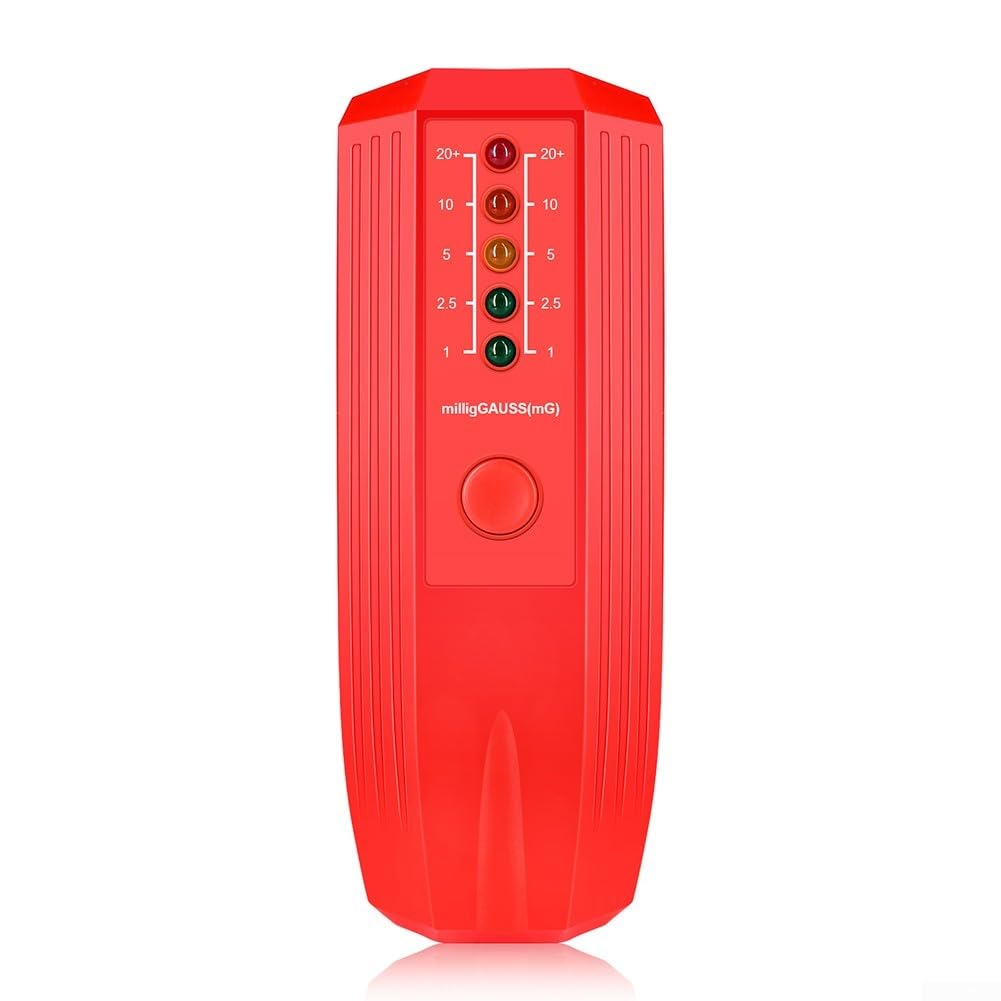 Dispositivo de medición de dosis con diseño intuitivo y luces indicadoras claras (rojo)