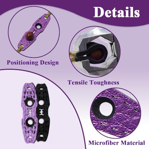 SUFFUSE Slingshot Pouch, Microfiber Pouch for Hunting Slingshot Flat Bands, Slingshot Replacement Bands Anti-Slip Positioning Pouch, Professional Slingshot Accessories for DIY Slingshot Bands3