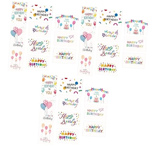 Cartes anniversaire assorties Abaodam : lot 30 pieces de correspondance pour voeux et fetes