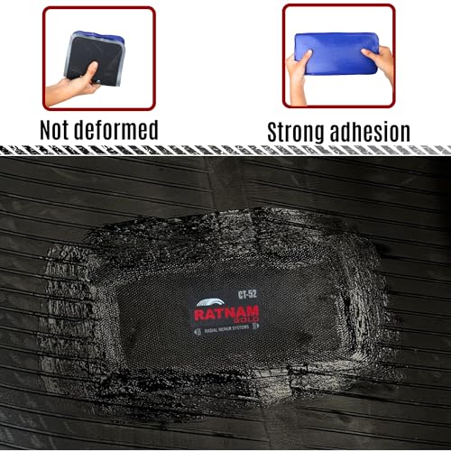Image of Radial Tyre Repair Patch No. 52 - Heavy-Duty Cold Patch for Car, Bike & Truck Tubeless Tyres | Durable Rubber with Strong Adhesive for Quick, Permanent Tyre Repairs (Box Qty. 1)