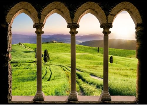 Fotomurales 250 x 175 cm Marruecos Papel Pintado Tejido No Tejido Granja Fotomural Efecto 3D Papel Tapiz Decorativos pared Murales Póster para Dormitorio Salón TV Pared D756