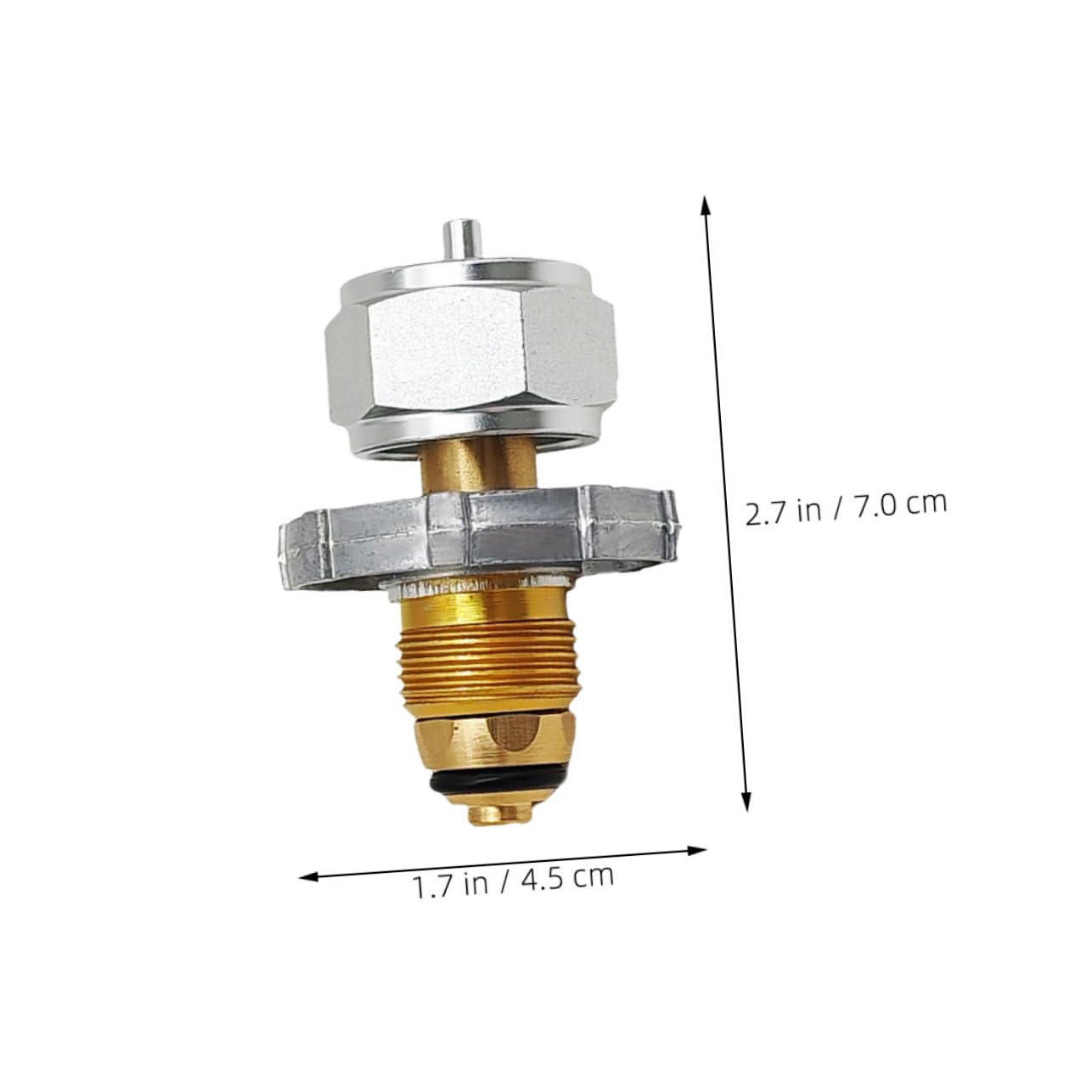 GLEAVI Propane Gas Valve Converter with High Pressure Resistance and Leak Assurance Quick Connect Design for Camping and Bbq Compatible with Various Propane Tank