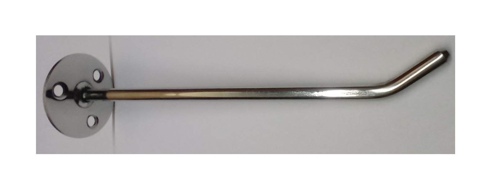 MCD Stainless Steel Pegboard Hooks/Peg Hooks/Display Hooks/Storage Hanging Hooks for Display Hanging Items, utilities, assortments. (Chrome) [Pack of 20] (6 Inch)