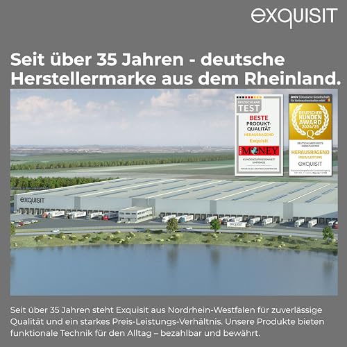 Exquisit PLUS Einbaugeschirrspüler | 13 Maßgedecke, Energieklasse E, 47 dB(A) | vollintegriert, 7 Programme, Eco, Intensiv, Kurz, Extra-Trocknung, Startzeitverzögerung | EGSP2113-EB-030E inox