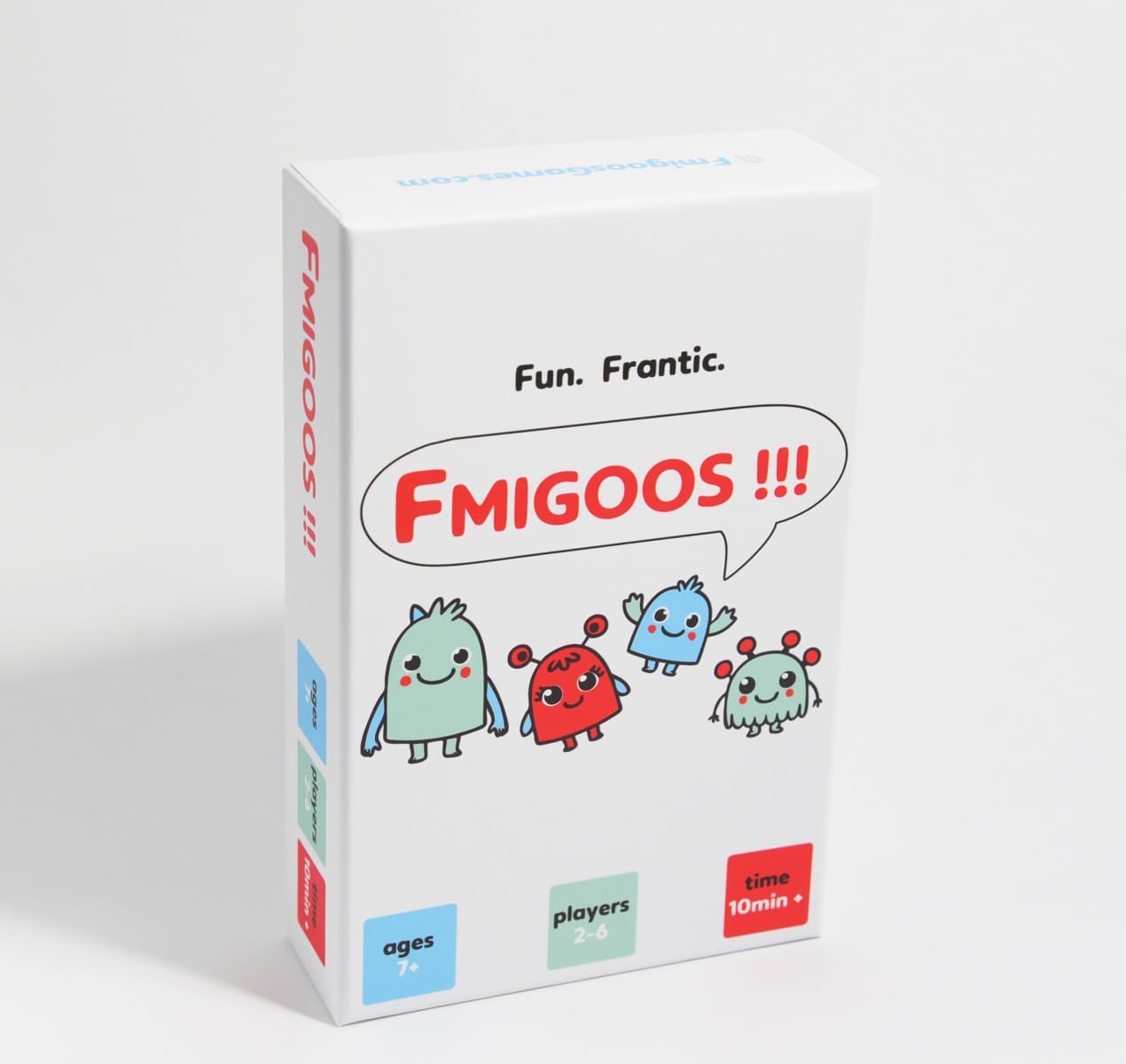 Fmigoos! - A Fast-paced, dice-Rolling Card Game of Strategy and Chaos for 2-6 Players | Ages 7+