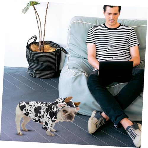 Disfraz de vaca para perro talla L miniatura 7