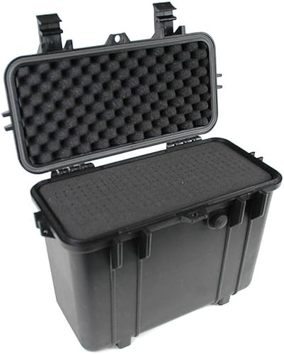 Miniatura 2 de 16" Estuche para Equipo Resistente a la Intemperie, hecho de Plástico Polipropileno, Negro con Inserción de Espuma, 16" X 12.5" X 8.5"