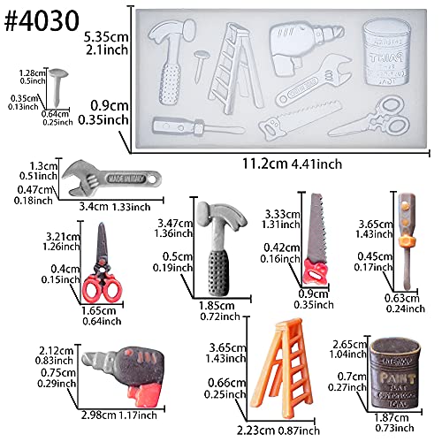 Funshowcase Mini Hand Tools Silicone Cupcake Fondant Cookie Decorating Mold #TOP1