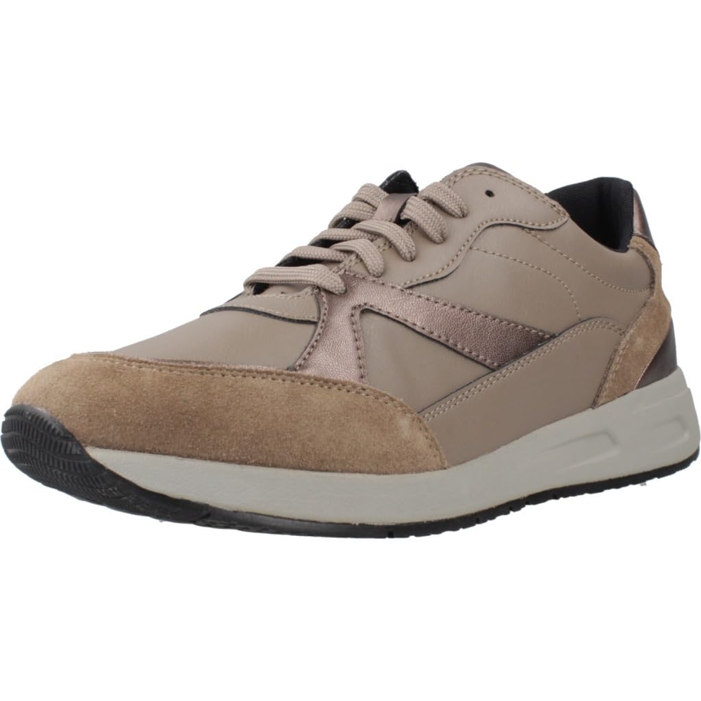 Geox Women's D Bulmya A Sneaker, Dove Grey Taupe, 5 UK