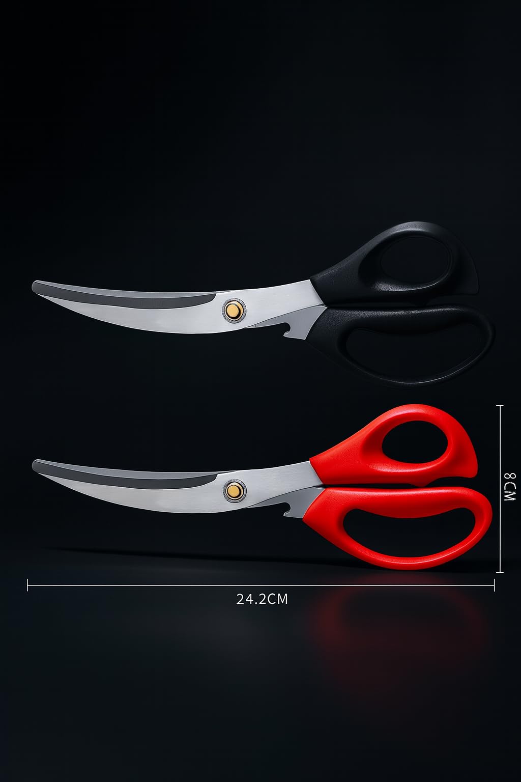 Top Chef Kitchen Scissors - Korean Style, Stainless Steel -9