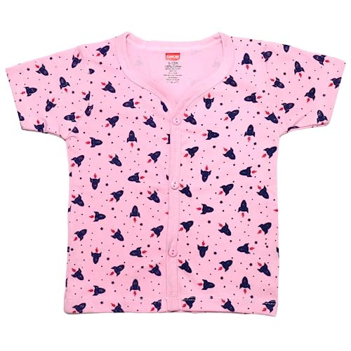 Image of LuvLap Baby Boys & Girls Regular Fit 100% Cotton Half Sleeve Jhabla