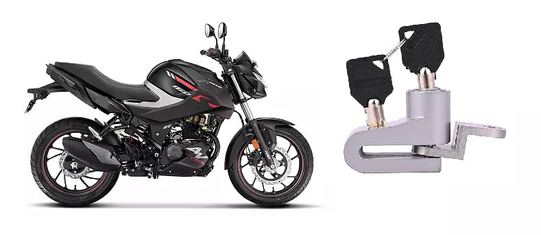 Motorcycle Disc Brake Lock Security Kit Compatible with Hero