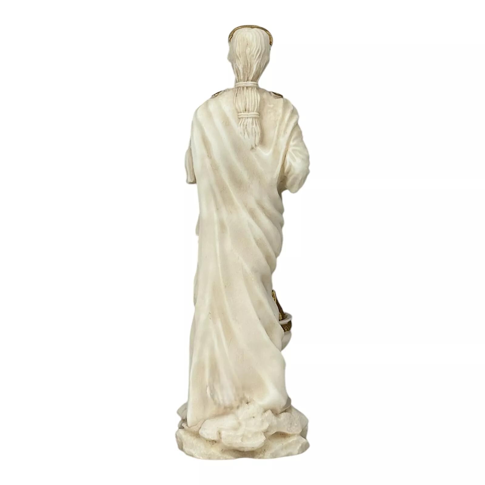 Vesta, statue de la déesse de la maison et de la famille – Sculpture patine grise de 18 cm