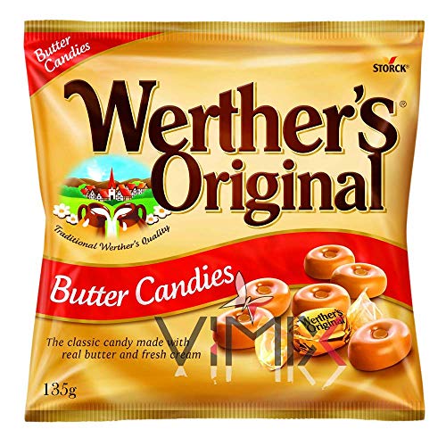 WERTHER'S Original Sugar Free Toffee Share Bags 3 paquetes (caramelos de mantequilla 135g) Cover