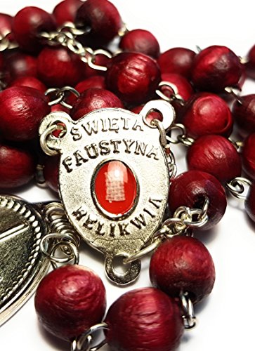 SANCTUM VERITAS Saint Faustina Kowalska True Relic Chaplet Apostle Divine of Mercy Miraculous Medal Jesus I Trust in You Chaplet Three O' Clock Prayer Poland Polish Novena3