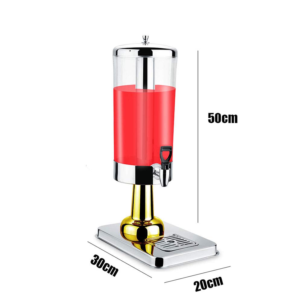 Distributori di succo d'acqua, Heavy Duty Cold Juice Drink Distributore di bevande commerciali Distributore di succo Singola ciotola Dispenser di succo in acciaio inossidabile Colazione Buffet