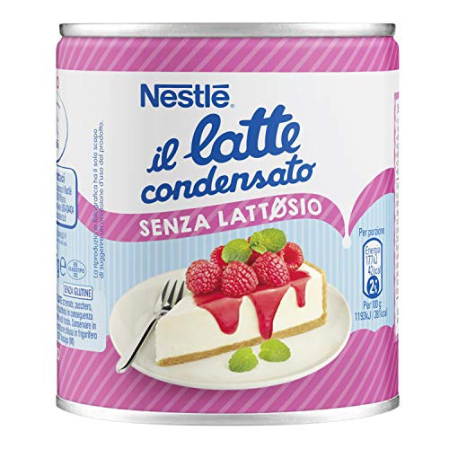 NESTLÉ IL LATTE CONDENSATO Senza Lattosio Latte Concentrato Zuccherato, Latta 387g