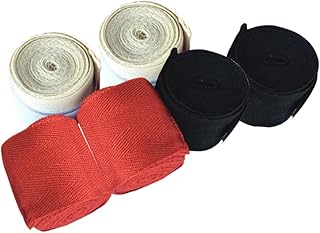 BESPORTBLE Muay Thai Bandagens De Mão Bandagens Elásticas De Algodão Bandagens De Treinamento De Boxe Bandagens De Boxe Bandagens De Mão Bandagens De Boxe Bandagens De Mão Para Boxe