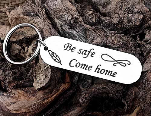 Image of Customize Personalized Laser engraved Drive Safe Keychain Gifts for Husband Dad Boyfriend Valentines Day Father's day Birthday