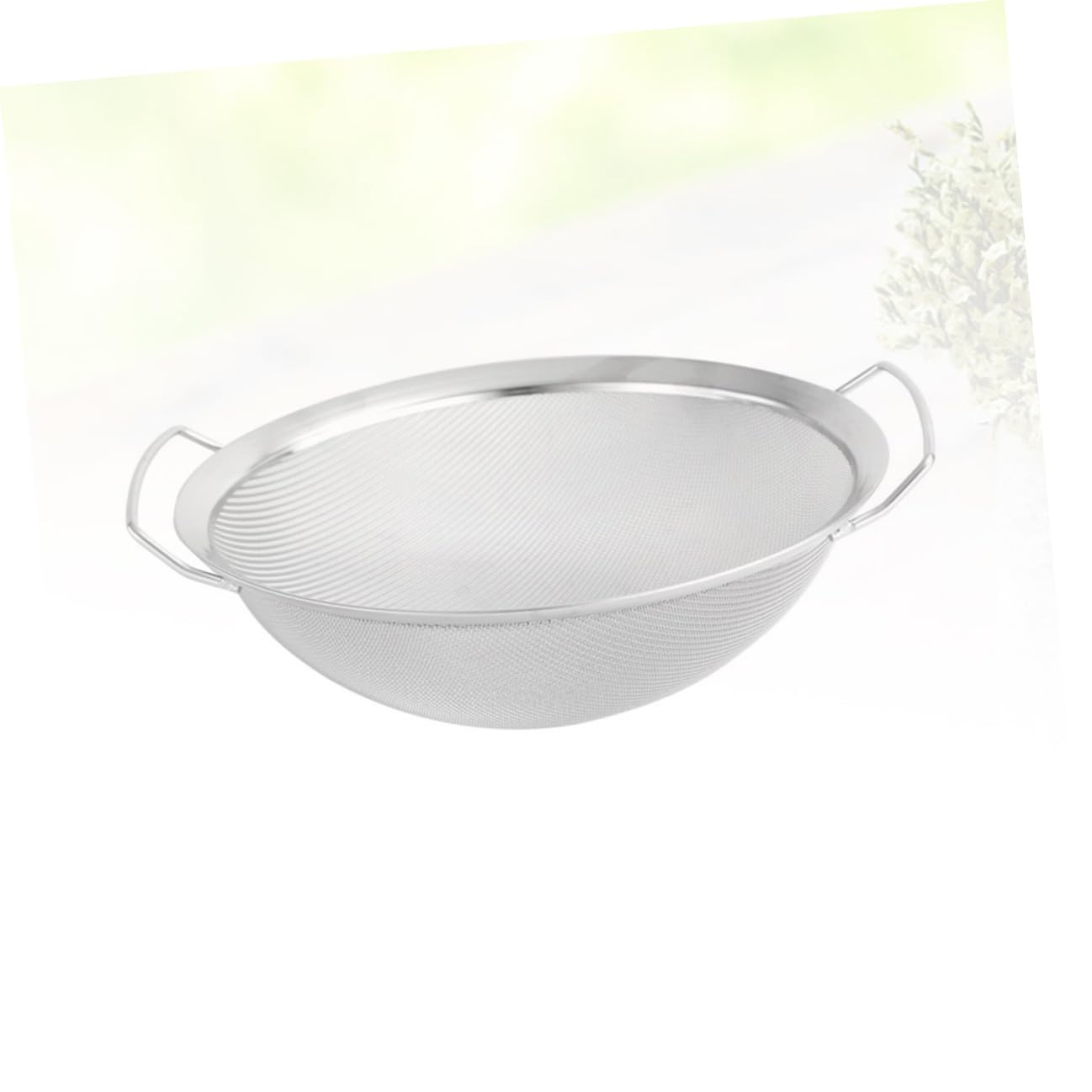 Colador Adecuado para Enjuagar y Escurrir Alimentos para Arroz y Verduras de Malla de Acero Inoxidable Cesta Resistente Doble Drenaje para Cocina y Hogar