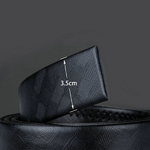 Image of Barry.Wang Mens 2 Pack Ratchet Belts Leather Adjustable 1 3 /8 inch Gift Box