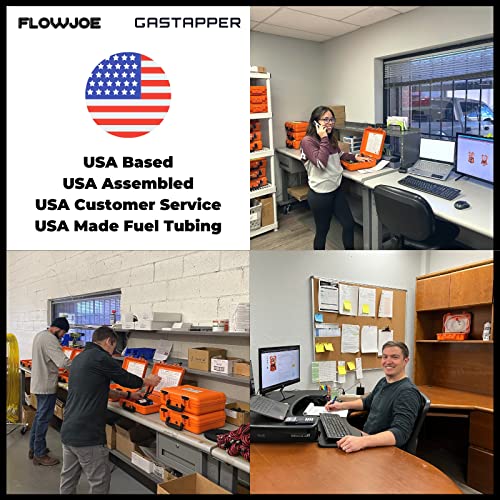 Flowjoe - Gastapper Standard 12V Fuel Transfer Pump Moves 30 Gallons Of Gas Or Diesel Per Hour. Great For Preppers, Utv's, Boats, Equipment, Vehicles, Gasoline, Diesel, Etc. Manufactured In The Usa. #TOP1