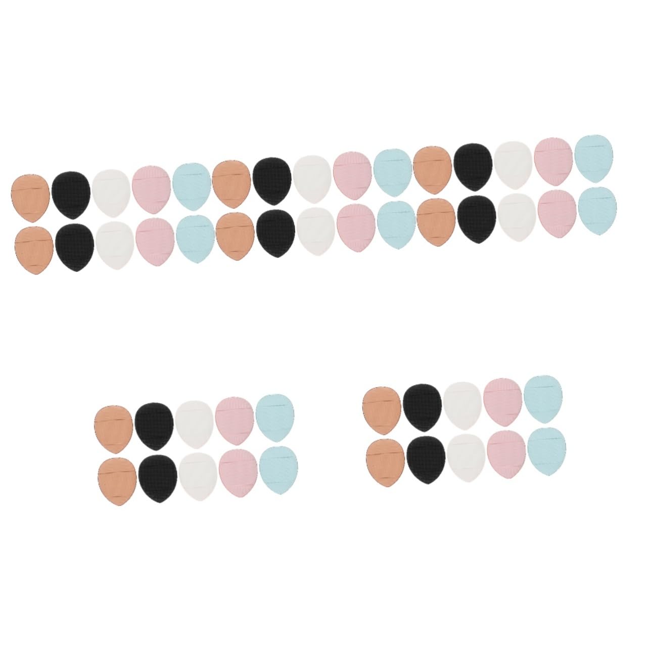 50pcs Comfy Material Makeup Puff Versatile Design for Concealer Foundation Small Powder Puff for Body Portable Cosmetics Tool Soft Sponge