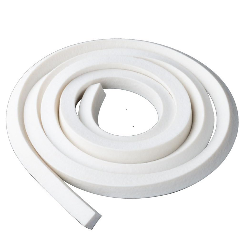 White Silicone Foam Strip 3meters Square Foam Silicon Strip for Sealing Purpose Acoustic Foam Sealing(2x20mm)